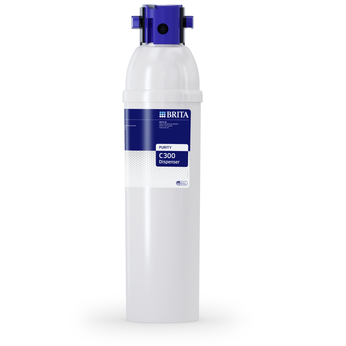 BRITA filtro per l'acqua su sfondo bianco