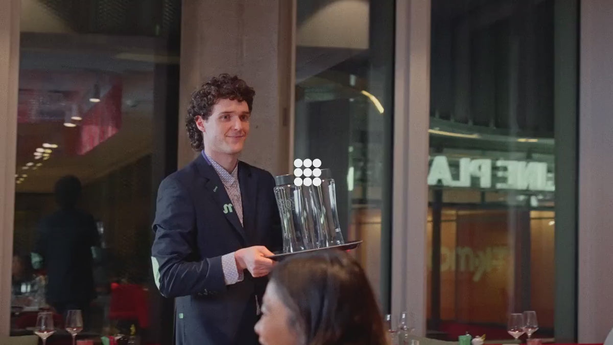 Load video: BRITA Fill range water dispensers designed for high water demand in hospitality settings.