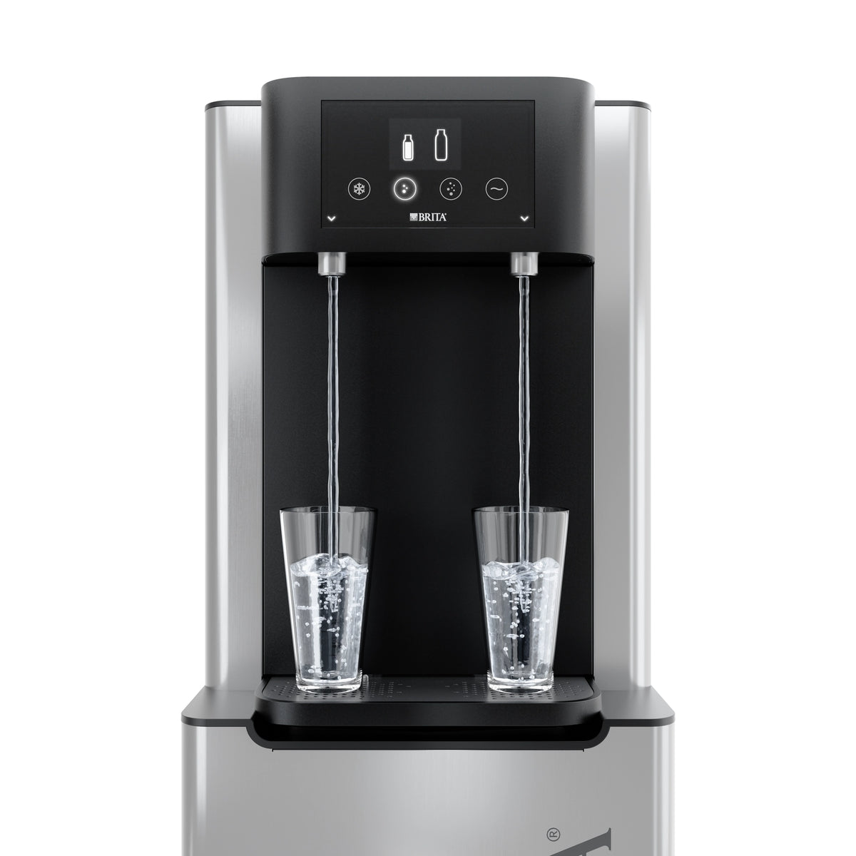 BRITA Fill Pro Water Dispenser filling up two water glasses